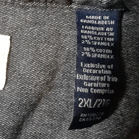 WRANGLER  DENIM  BUTTON FRONT SHIRT, SIZE 2 XL - Picture 5 of 10